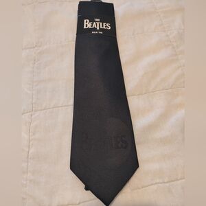 The Beatles Black Apple Silk Tie